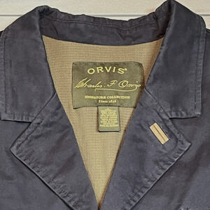 Vtg Orvis Signature Collection Mens Lg Field Hunting Jacket Elbow Patches Lined